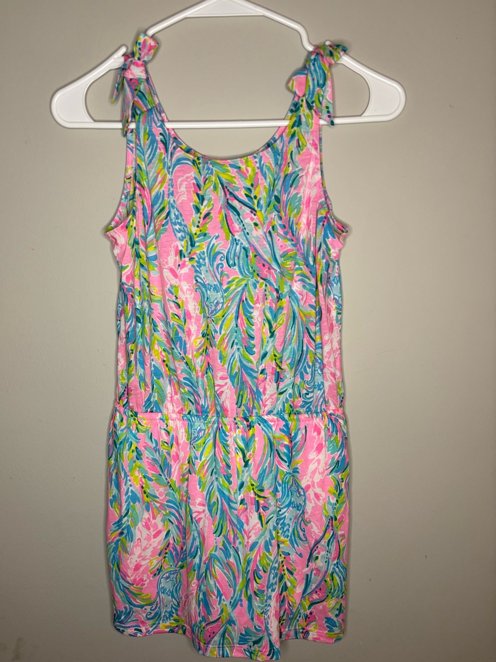 Lilly Pulitzer girls Sundari romper Unicorn of the Sea size large 8-10